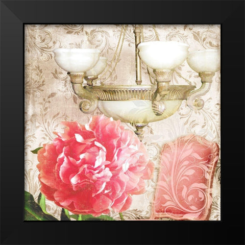 Bella Camelia Black Modern Wood Framed Art Print by Lavoie, Tina