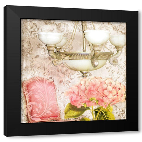 Bella Ortensia Black Modern Wood Framed Art Print with Double Matting by Lavoie, Tina