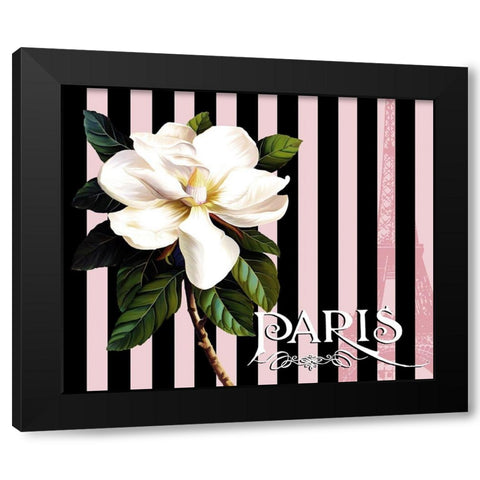 Paris Magnolias IV Black Modern Wood Framed Art Print by Lavoie, Tina