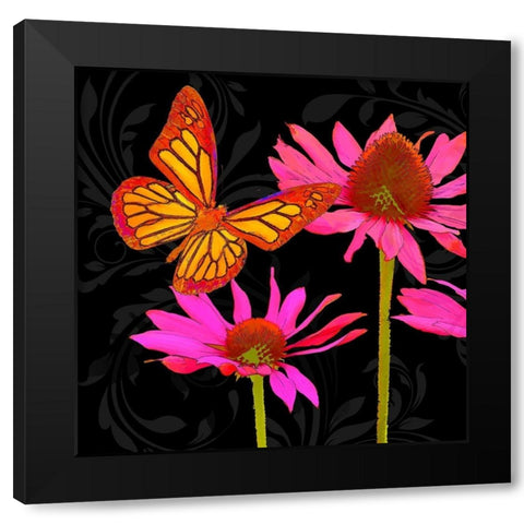 Color Pop II Black Modern Wood Framed Art Print with Double Matting by Lavoie, Tina