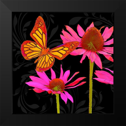 Color Pop II Black Modern Wood Framed Art Print by Lavoie, Tina