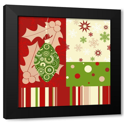 Beautiful Christmas I Black Modern Wood Framed Art Print with Double Matting by Lavoie, Tina