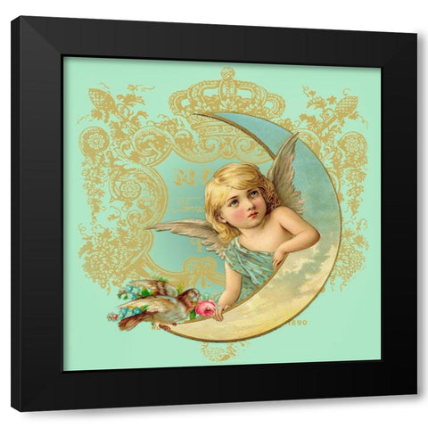 Luna Angel Black Modern Wood Framed Art Print by Lavoie, Tina