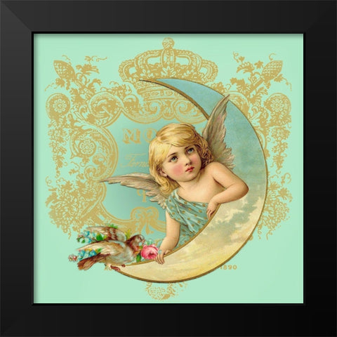 Luna Angel Black Modern Wood Framed Art Print by Lavoie, Tina