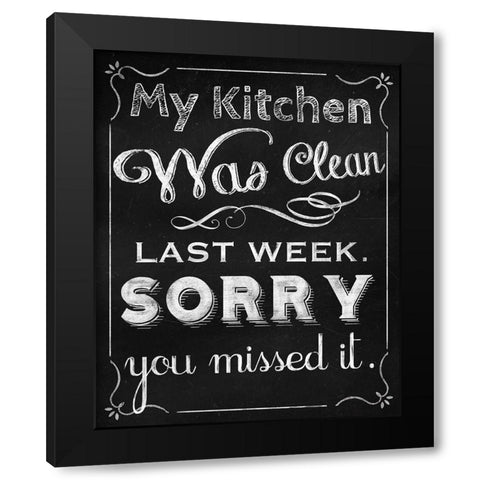 Missed It Black Modern Wood Framed Art Print by Lavoie, Tina