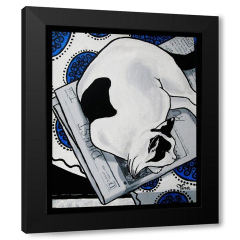 Patch Black Modern Wood Framed Art Print by Lavoie, Tina