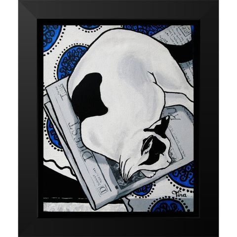 Patch Black Modern Wood Framed Art Print by Lavoie, Tina