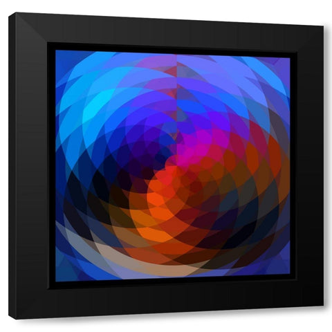 Post Modern Black Modern Wood Framed Art Print by Lavoie, Tina