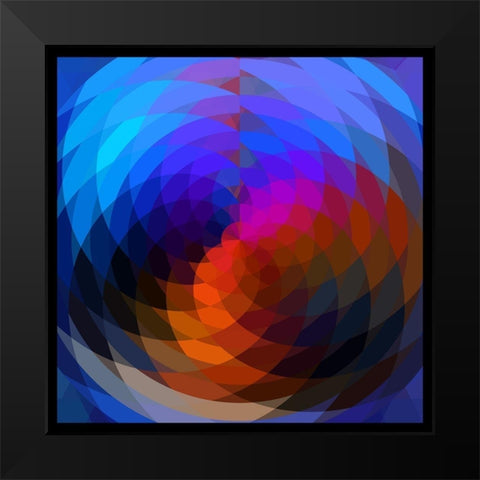 Post Modern Black Modern Wood Framed Art Print by Lavoie, Tina