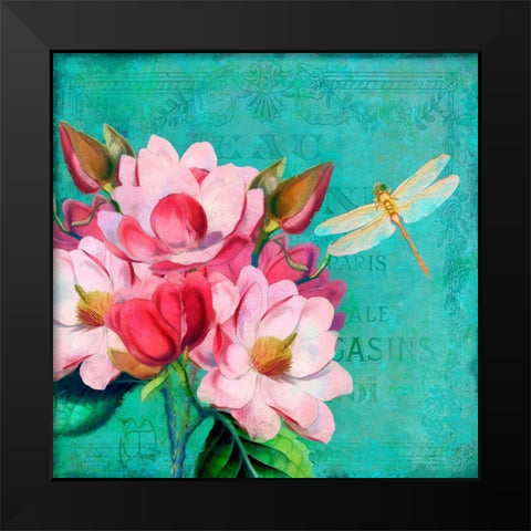 Verdigris Black Modern Wood Framed Art Print by Lavoie, Tina