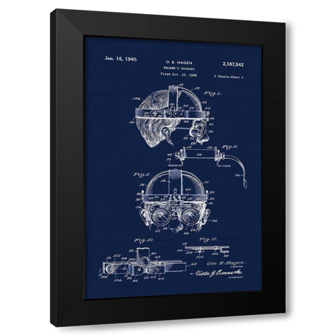 Welders Goggles 1 Black Modern Wood Framed Art Print with Double Matting by Lavoie, Tina