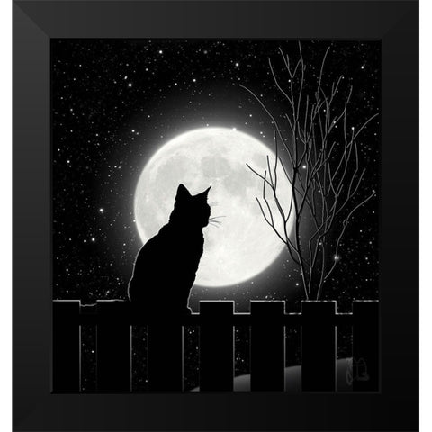 Moon Bath II Black Modern Wood Framed Art Print by Lavoie, Tina