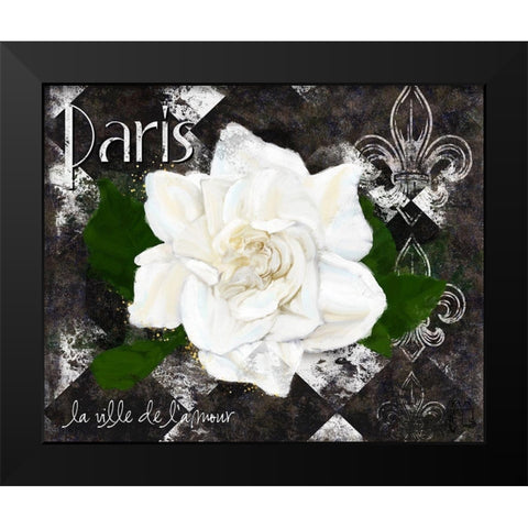 Paris La Vill De Lâ€™amour Black Modern Wood Framed Art Print by Lavoie, Tina