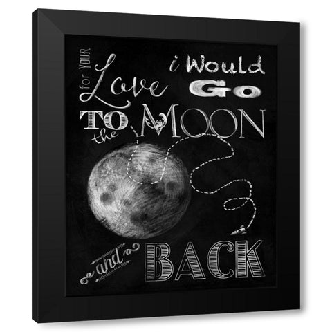 For Your Love Black Modern Wood Framed Art Print with Double Matting by Lavoie, Tina
