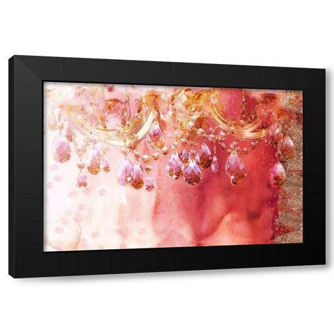 First Blush Black Modern Wood Framed Art Print by Lavoie, Tina