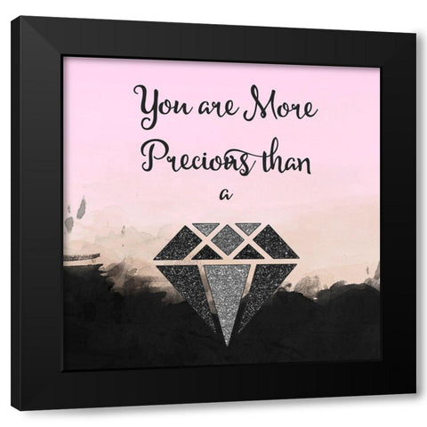 More Precious Black Modern Wood Framed Art Print with Double Matting by Lavoie, Tina