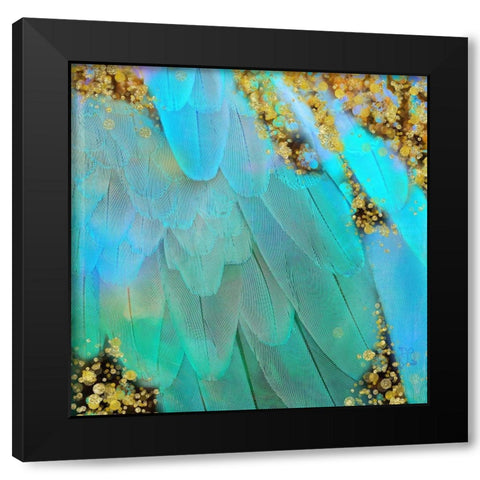 Mid-Summer Magik Twee Black Modern Wood Framed Art Print with Double Matting by Lavoie, Tina