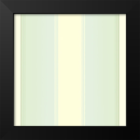 Mint Cream Stripes Black Modern Wood Framed Art Print by Lavoie, Tina