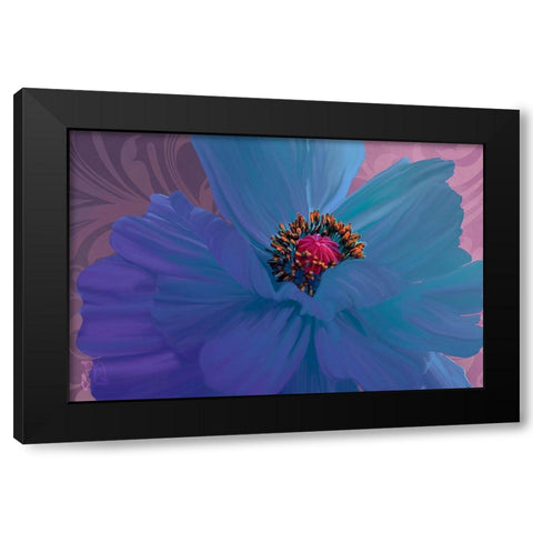 Afterglow Black Modern Wood Framed Art Print with Double Matting by Lavoie, Tina