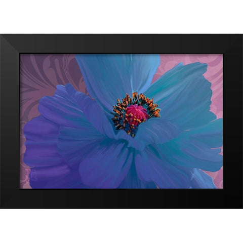 Afterglow Black Modern Wood Framed Art Print by Lavoie, Tina