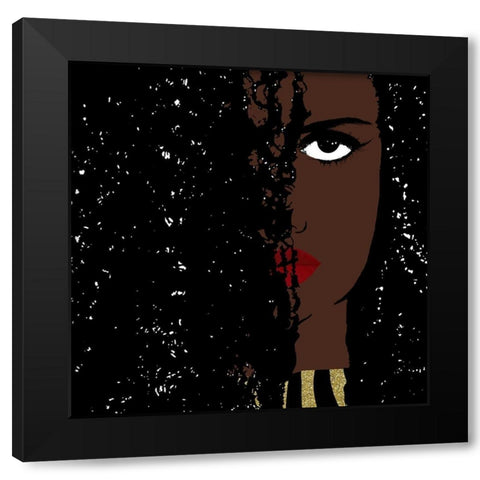 Iolana Black Modern Wood Framed Art Print with Double Matting by Lavoie, Tina