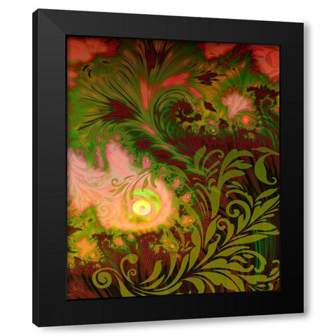 Tahitian Sunrise Black Modern Wood Framed Art Print with Double Matting by Lavoie, Tina