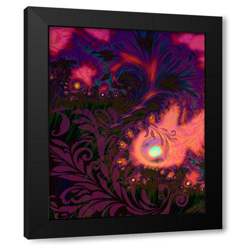 Tahitian Sunset Black Modern Wood Framed Art Print by Lavoie, Tina