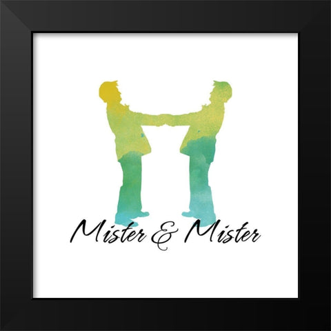 Mister And Mister Black Modern Wood Framed Art Print by Lavoie, Tina