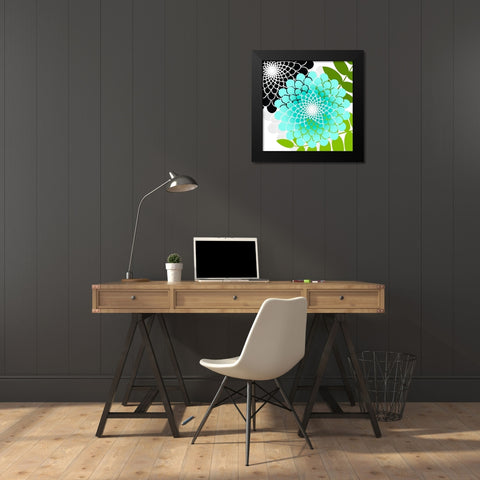 Rainforest Black Modern Wood Framed Art Print by Lavoie, Tina