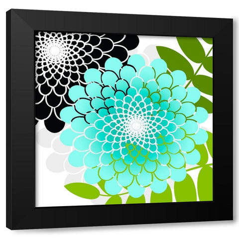Rainforest Black Modern Wood Framed Art Print by Lavoie, Tina