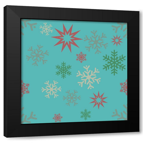 Beautiful Christmas X Black Modern Wood Framed Art Print with Double Matting by Lavoie, Tina