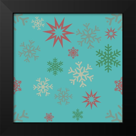 Beautiful Christmas X Black Modern Wood Framed Art Print by Lavoie, Tina