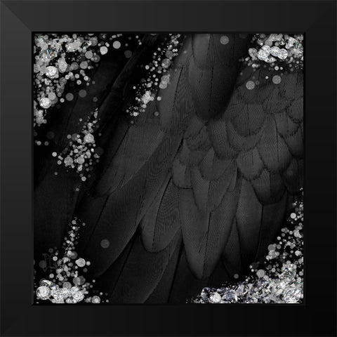 Mid-Summer Magik Noir Diamonds Black Modern Wood Framed Art Print by Lavoie, Tina