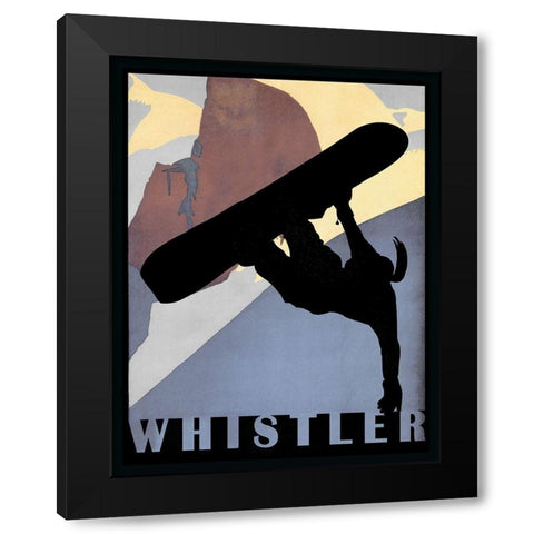 Whistler Mountain Winter Sports I Black Modern Wood Framed Art Print by Lavoie, Tina