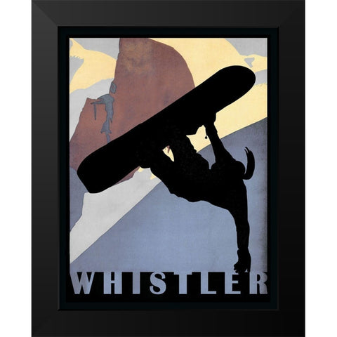 Whistler Mountain Winter Sports I Black Modern Wood Framed Art Print by Lavoie, Tina