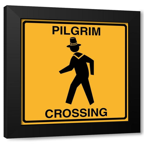 Pilgrim Crossing Black Modern Wood Framed Art Print with Double Matting by Lavoie, Tina