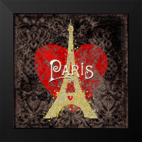 Paris II Black Modern Wood Framed Art Print by Lavoie, Tina