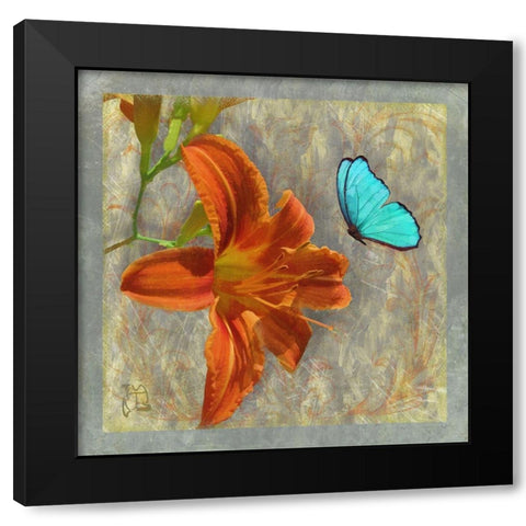 Afternoon In Tuscany Black Modern Wood Framed Art Print with Double Matting by Lavoie, Tina