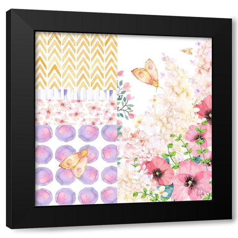 Lazy Summer Afternoon Medly I Black Modern Wood Framed Art Print with Double Matting by Lavoie, Tina