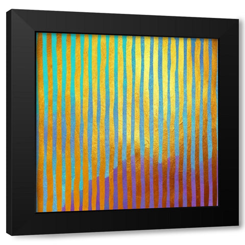 Bohemian Gold Black Modern Wood Framed Art Print with Double Matting by Lavoie, Tina