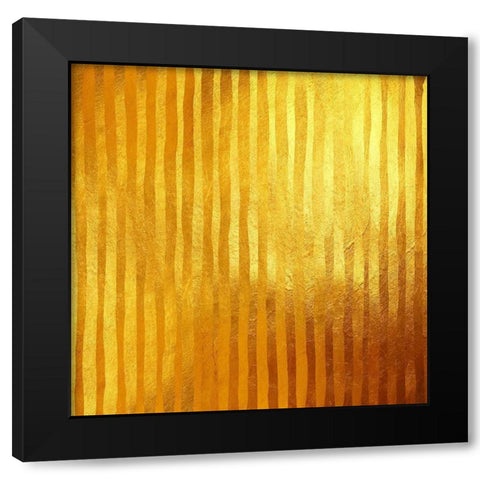 Stripes D Or Black Modern Wood Framed Art Print with Double Matting by Lavoie, Tina