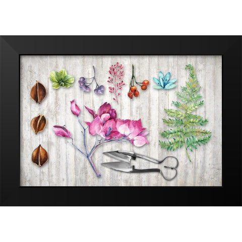 BotanicaII Black Modern Wood Framed Art Print by Lavoie, Tina