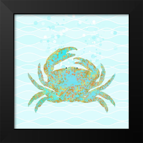 Kramer Crab Black Modern Wood Framed Art Print by Lavoie, Tina