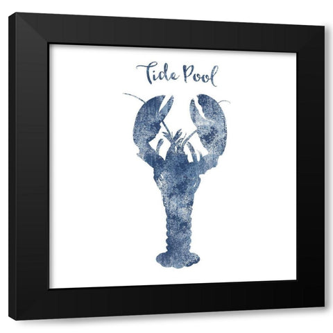 Lobster Tide Pool Black Modern Wood Framed Art Print with Double Matting by Lavoie, Tina