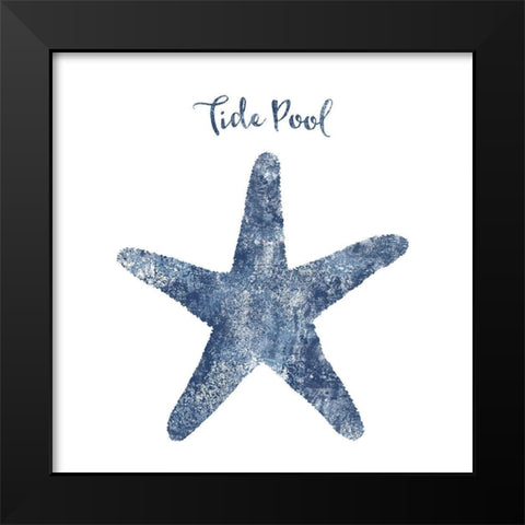 Starfish Tide Pool Black Modern Wood Framed Art Print by Lavoie, Tina