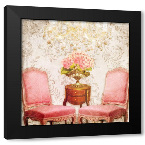 Hotel Regina Paris Salon circa 1900 Black Modern Wood Framed Art Print with Double Matting by Lavoie, Tina