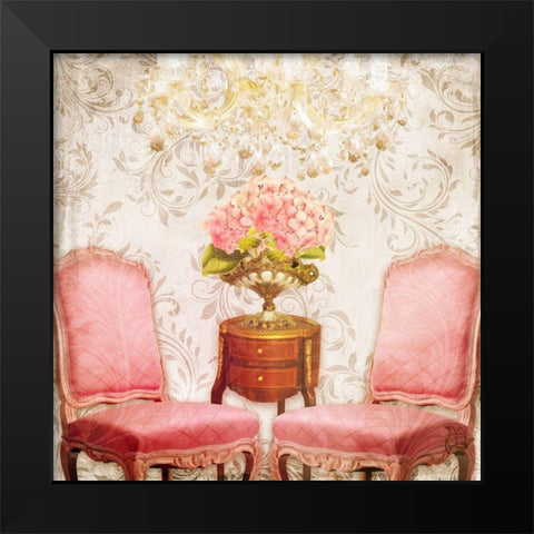 Hotel Regina Paris Salon circa 1900 Black Modern Wood Framed Art Print by Lavoie, Tina