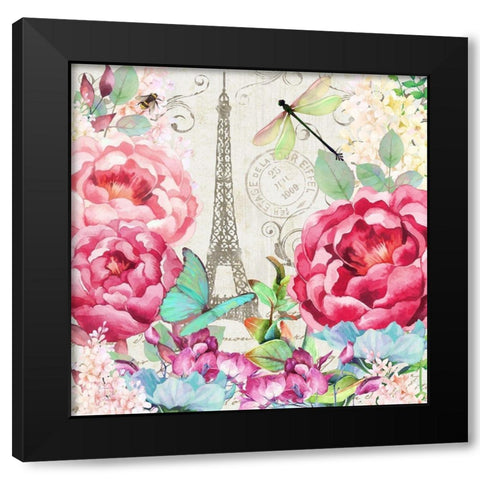 Le Printempsa Paris Black Modern Wood Framed Art Print by Lavoie, Tina
