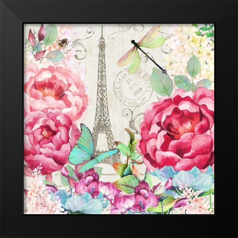 Le Printempsa Paris Black Modern Wood Framed Art Print by Lavoie, Tina