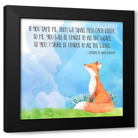 We Shall Need Each Other Black Modern Wood Framed Art Print with Double Matting by Lavoie, Tina